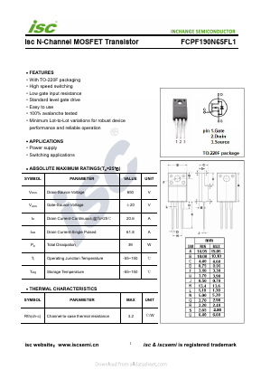 FCPF190N65FL1 image