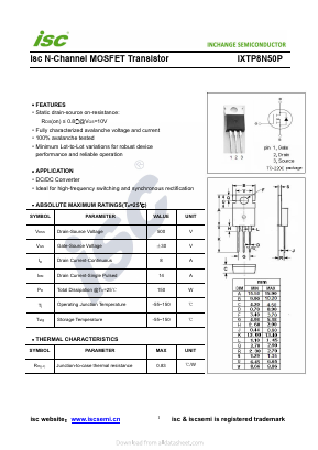 IXTP8N50P image