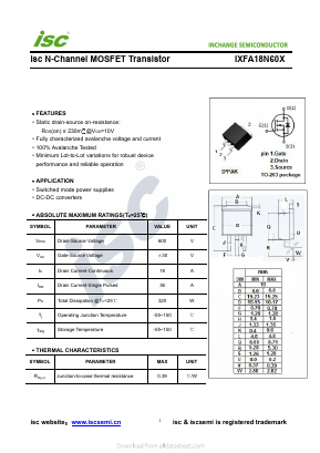 IXFA18N60X image