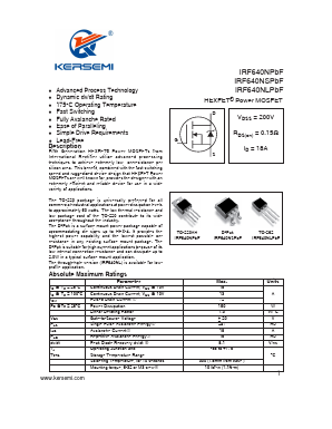 IRF640NPBF image