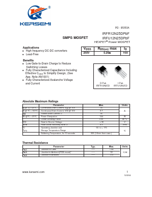 IRFR12N25DPBF image