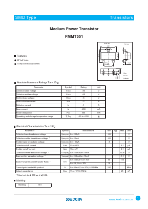 FMMT551 image