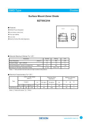BZT55C2V4 image