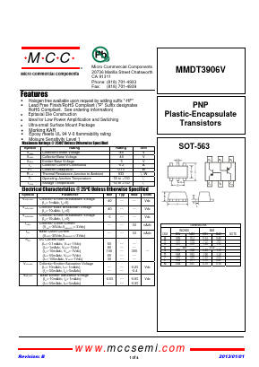 MMDT3906V-TP image