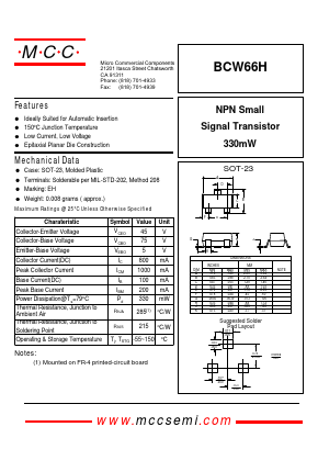 BCW66H image