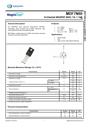 MDF7N60 image