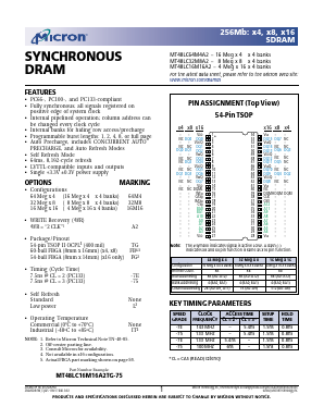 MT48LC16M16A2 image