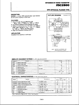 2SC2800 image