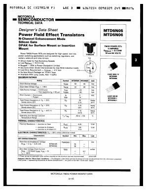 MTD5N05 image