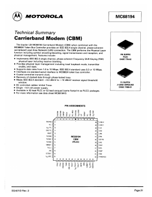 MC68194FJ image