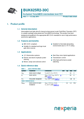 BUK625R2-30C image