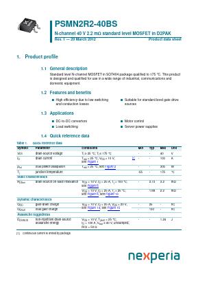 PSMN2R2-40BS image