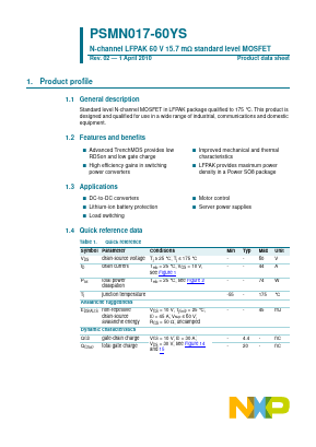 PSMN017-60YS image