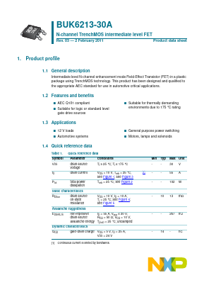 BUK6213-30A image