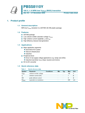 PBSS8110Y image