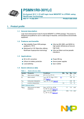 PSMN1R0-30YLC image