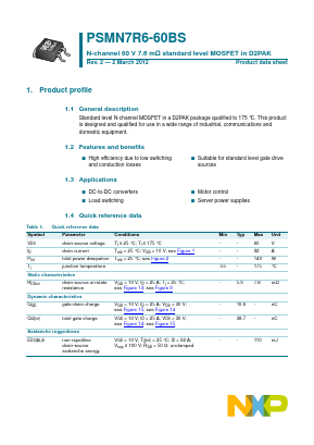 PSMN7R6-60BS image