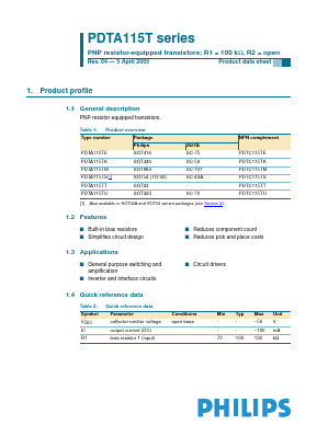 PDTA115T image