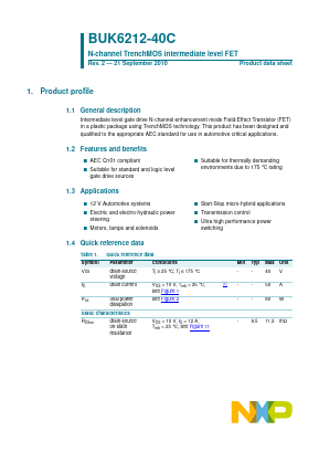 BUK6212-40C image