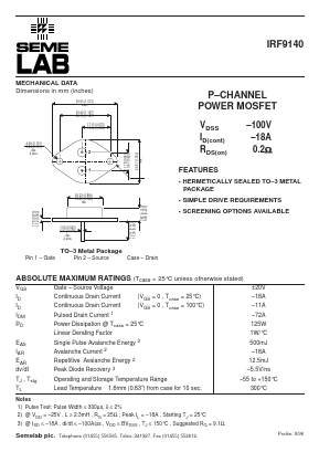 IRF9140 image