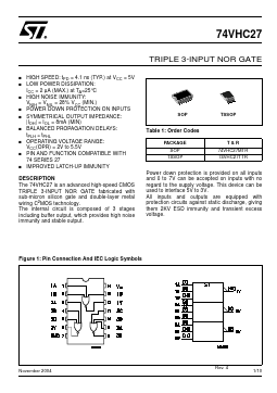 74VHC27 image