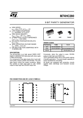 M74HC280 image