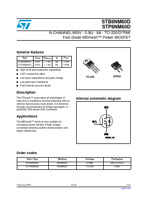 STB8NM60D image