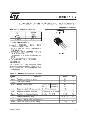 STPS80L15CY image