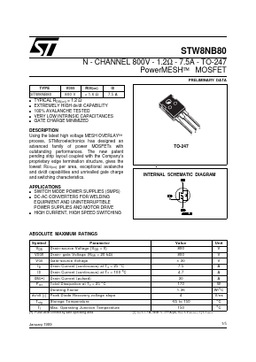 STW8NB80 image