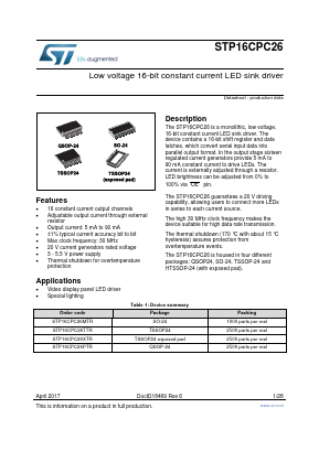 STP16CPC26MTR image