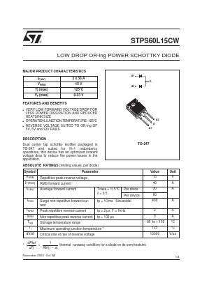 STPS60L15CW image