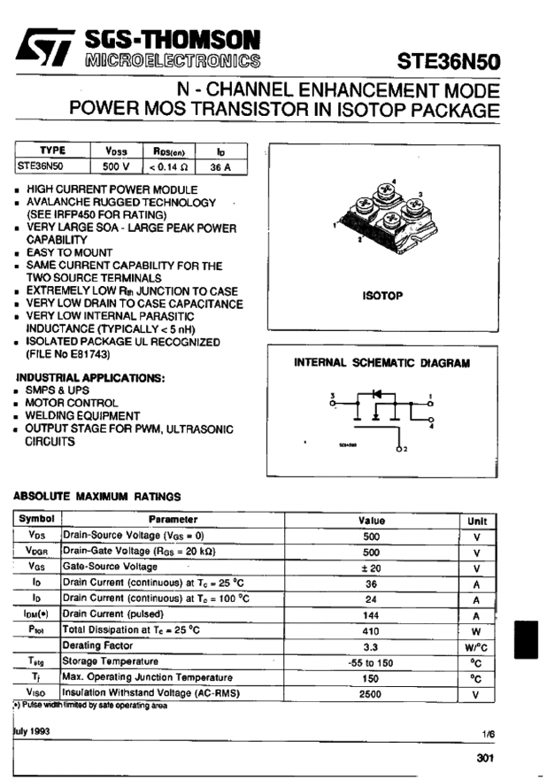 STE36N50 image