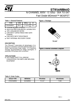 STW30NM60D image