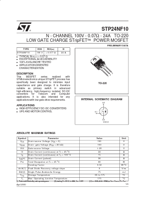 STP24NF10 image