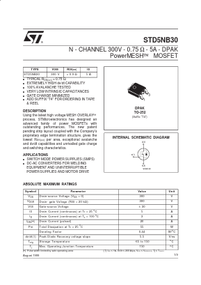 STD5NB30 image