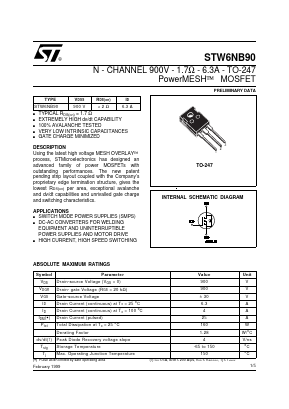 STW6NB90 image