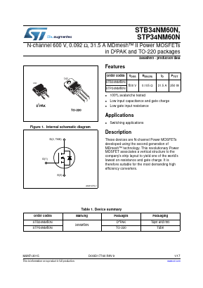 STB34NM60N image