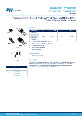 STD6N95K5 image