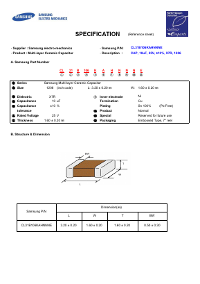 CL31B106KAHNNNE image