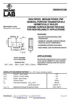 2N2894ACSM image