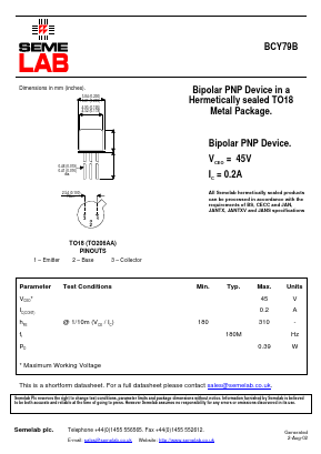 BCY79B image