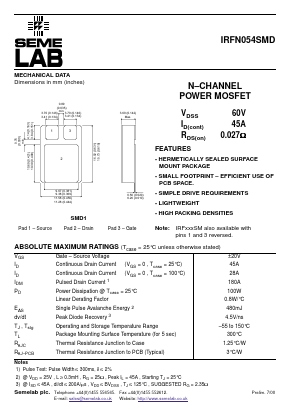 IRFN054SMD image