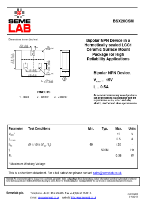 BSX20CSM image