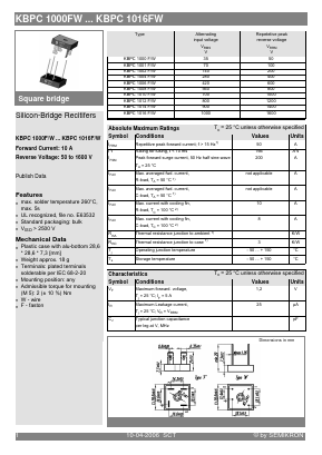 KBPC1000FW image