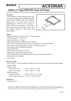 ACX306AK image