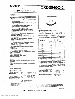 CXD2540Q image