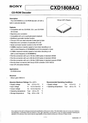 CXD1808AQ image