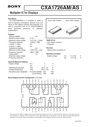 CXA1726AM image