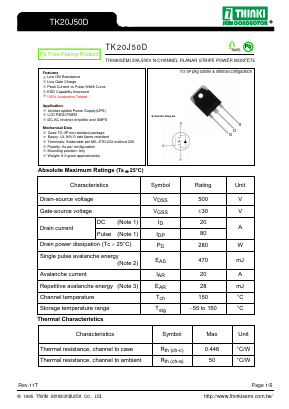 TK20J50D image