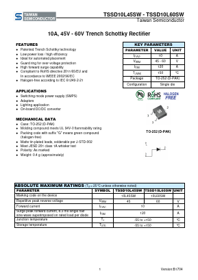 TSSD10L45SW image